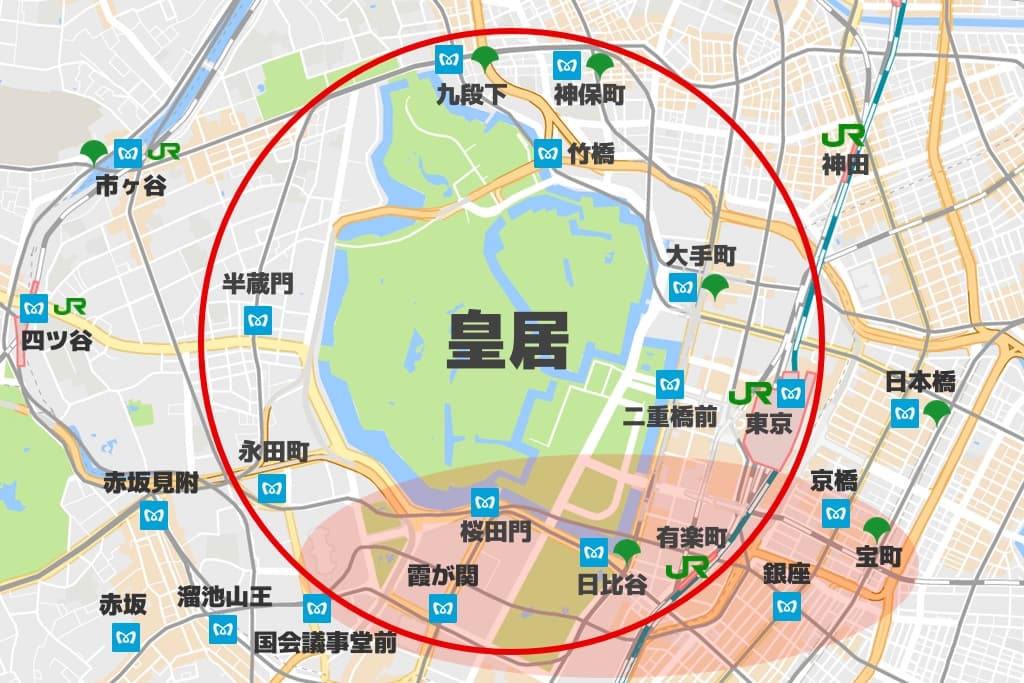 日比谷・有楽町・桜田門エリア周辺のランステ
