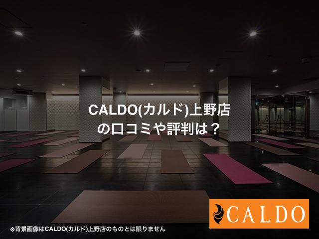 CALDO(カルド)上野店の口コミや評判は？