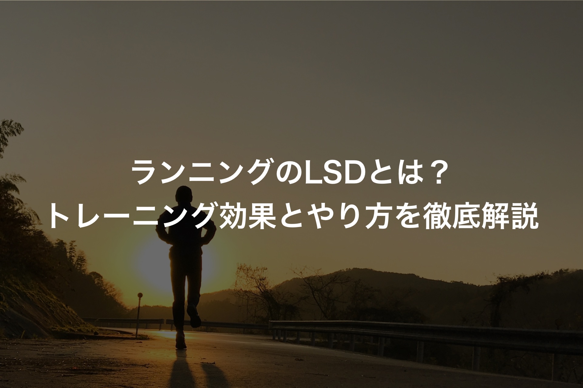 ランニングのlsd Long Slow Distance とは トレーニング効果とやり方を徹底解説 皇居ランスタイル